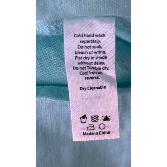 Sea Level Swim Australia Shirt Size Small S Mint Green Linen Button Down New - Picture 9 of 10